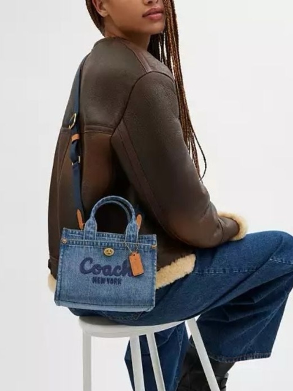 Coach Cargo Tote Bag 20 — Brass and Indigo
